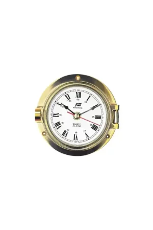 Koopje Klok, baro-, thermo hygrometer koper 3"