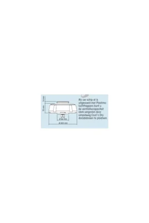 Aanbieding Cool'n Dry zonder luchthapper 75 mm