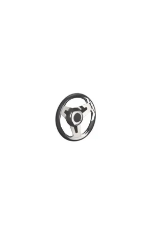 69557S Loredan stuurwiel zwart/rvs spaken 350mm Lage Prijs