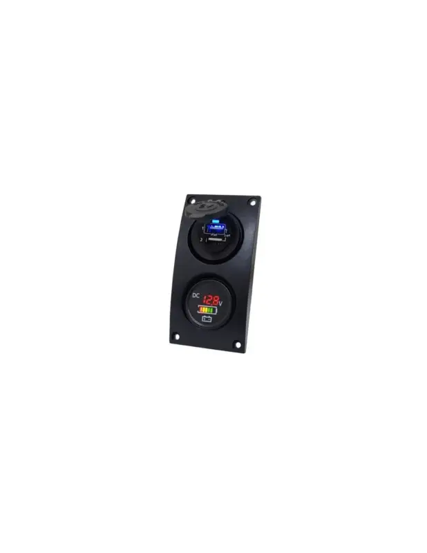 Curved add-on paneel dubbel USB & Volt/accu indicator Gereduceerde Prijs