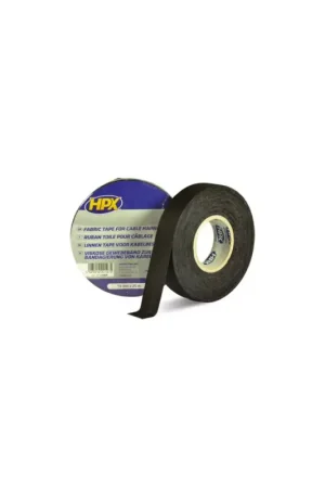 Actieprijs Linnen tape voor kabelbescherming - zwart 19mm x 25m