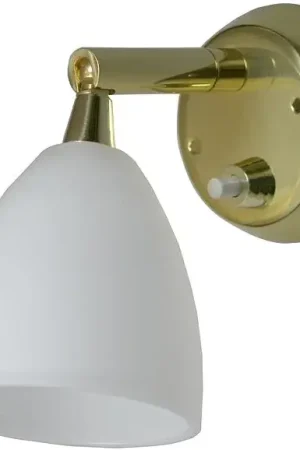 Lage Prijs CABIN wandlamp SWING messing met glazen kap