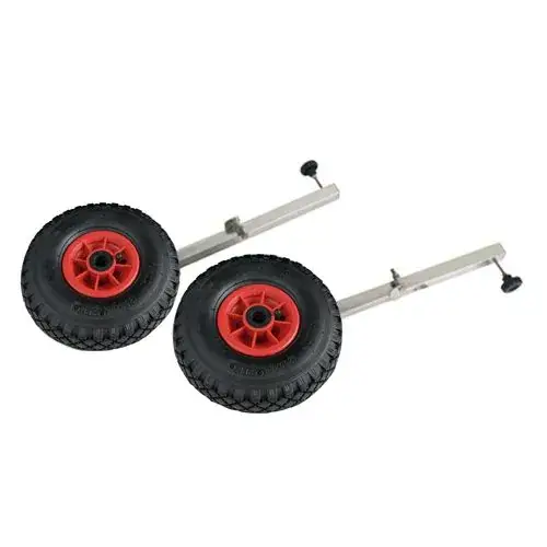 Transportwielen rubberboot met RVS steun, IBIS2, inklapbaar Koopje