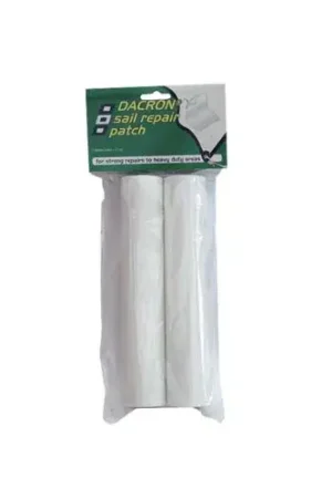 Premium Zeilreparatie patch Dacron, wit, 24x37cm