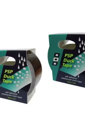 Watervaste Ducktape XXL in zwart en zilver-grijs, 50mm x 25 meter Exclusieve Aanbieding