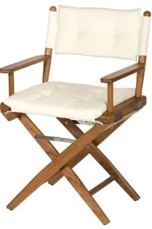 ARC Regisseursstoel Teak Geolied Cream Deluxe Flitsaanbieding