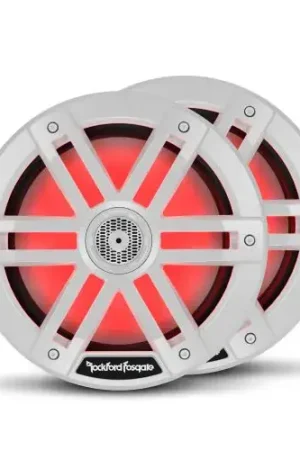 Superprijs Rockford Marine Speakers M1-8 8 inch 150 Watt Wit Color Optix