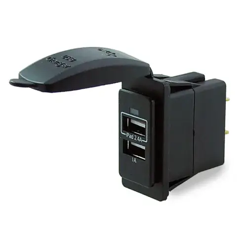 12/24 Volt USB Inbouwstopcontact model "switch" Snelle Levering