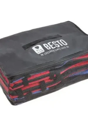Besto 4 Zwemvesten met Tas Allround 50N Volwassenen Rood en Blauw Fabrieksprijs