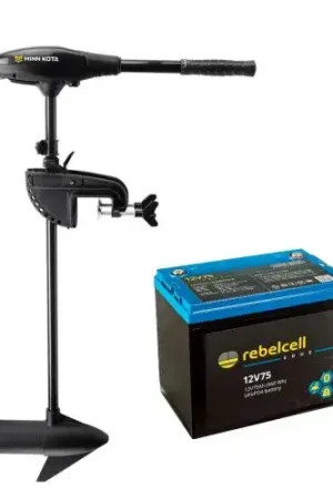 Direct Verzonden Minn Kota Endura Max 55 LBS Set Inclusief Rebelcell 12V75 Edge LifePo4 Accu