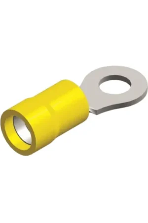 PVC ringtong M6 geel 4-6mm² verpakking 5 stuks Gratis Retour