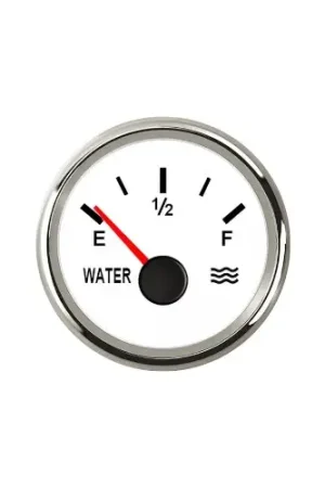 Drinkwatermeter 9-32V wit 0-190 Ohm – Inbouw 52 mm Express Levering