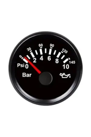 Oliedrukmeter 9-32 V zwart 0-10 Bar – Inbouw 52 mm Dagaanbieding