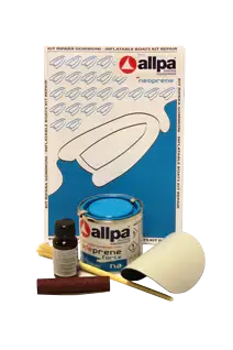 Beperkte Voorraad 2-Componenten Reparatieset voor Rubberboten - Neopreen-Hypalon, Lichtgrijs
