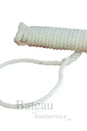 Populair 3 strengs landvast wit 10 mm x 10 meter