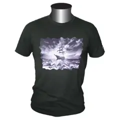 Gratis Retour T-shirt, Crewman, ''PiratenbootXS zwart