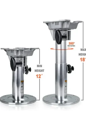 Goedkoop Verstelbare Stoelpoot 30-45 cm – Aluminium – 360° Draaibaar