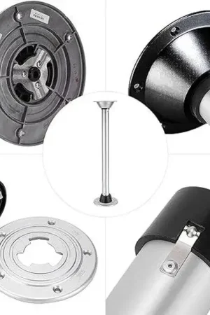 Sequoia tafelpootset 74 cm – compleet met aluminium onderflens en afdekdop Dagaanbieding