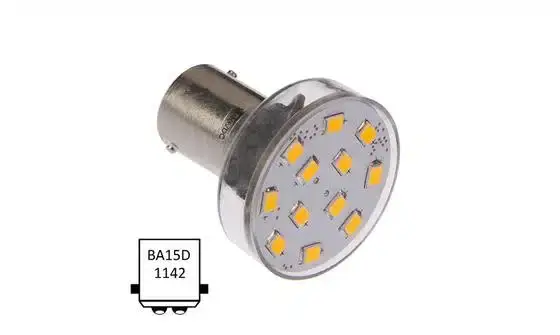 Betaalbaar Nautic Led Ba15D dubbel 10-35VDC 2.1W/20W spot WW