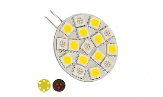 Nautic Led G4 Dual 10-30V 2.5W/20W wit/RED side pin Express Levering