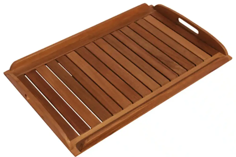 Express Levering Dienblad Teak open – 58x38cm