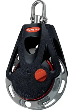 Ronstan 40mm ratelblok orbit met harp – RF46100M Laatste Versie