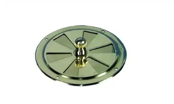 Ventilatierooster rond Messing afsluitbaar – Ø 125mm Veilige Betaling