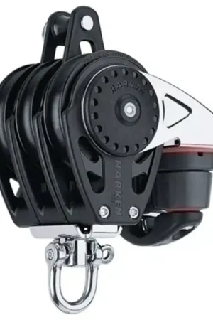 Aanbieding Harken 75mm Carbo drieschijfsblok met hondsvot nr 2669