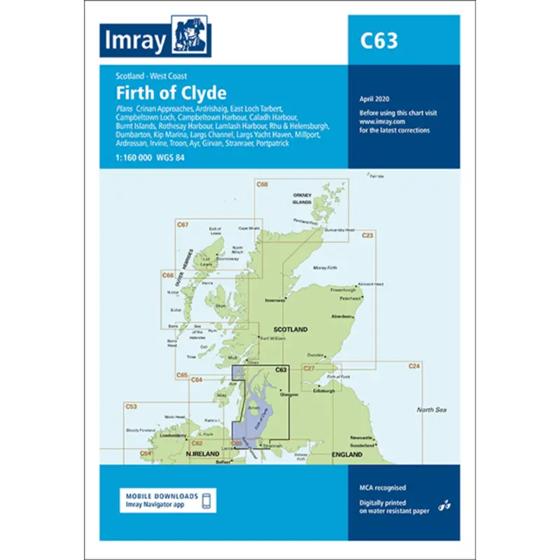 Hete Deal Imray Chart C63 Firth of Clyde