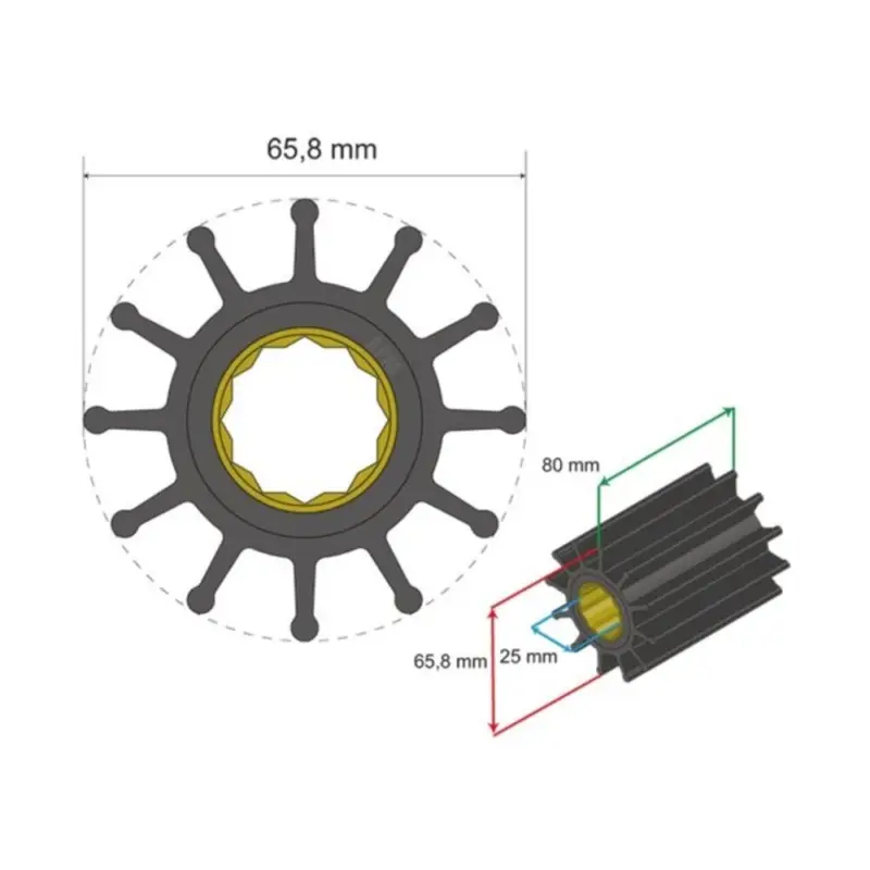 Beperkt Aanbod Albin Pump Marine Volvo Penta koelwaterpomp nr. 05-01-013