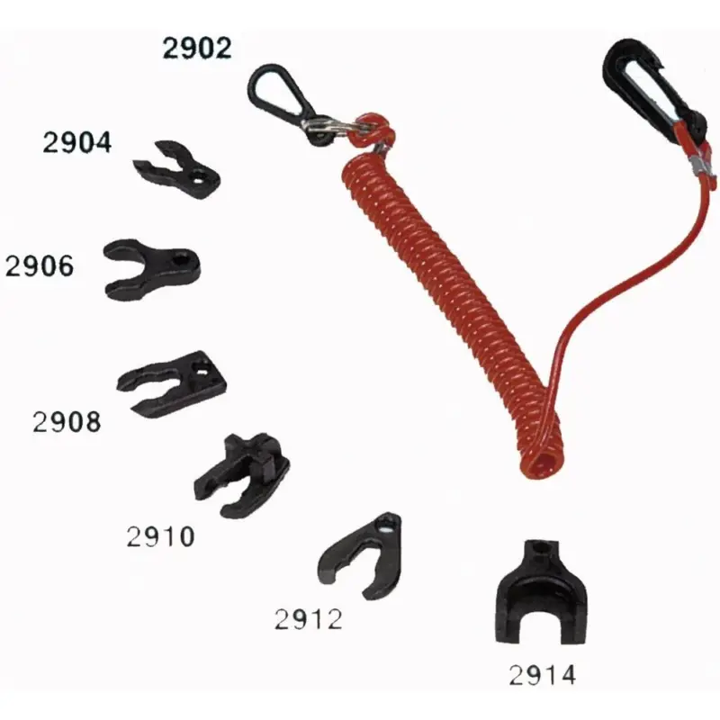 Koop Vandaag Allpa Noodstopclip met spiraalsnoer voor Mariner/Mercury