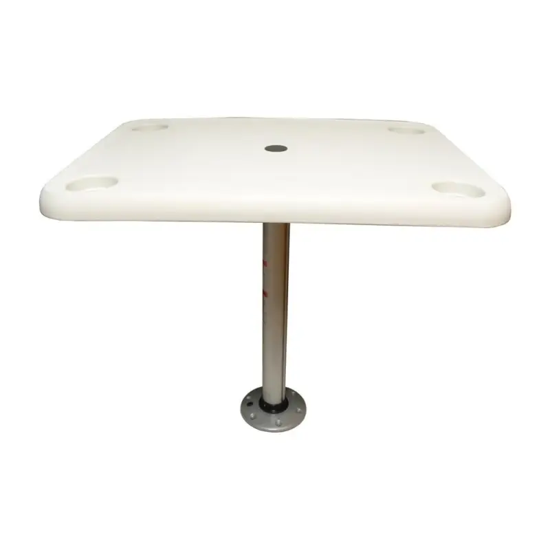"Handige Rechthoekige Tafelset: 40,6 x 71,1 cm Blad met Poot en Snelsluiting" Express Levering