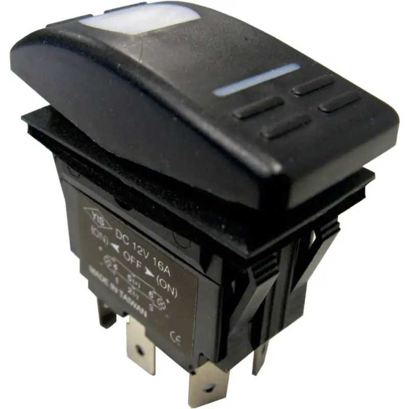 Allpa Waterdichte schakelaar met LED-indicator4-poligMOM ON-OFF15A / 12V Koop Online
