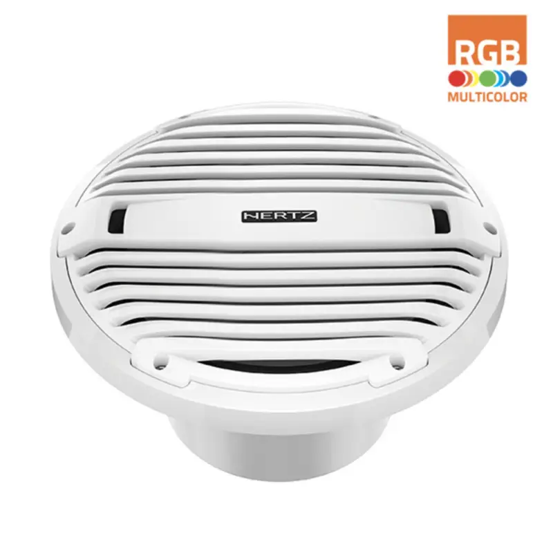 Gecertificeerd Hertz - HMS 10 B2-LD-W - 10" Marine subwoofer 2 Ohm RGB LED | Wit