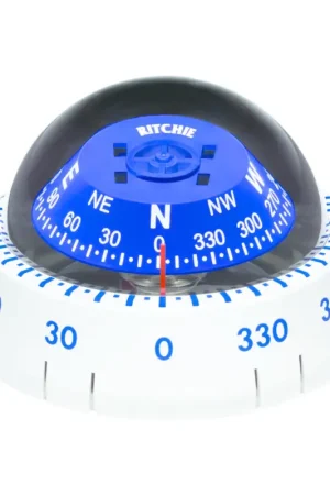 Betrouwbaar Ritchie Kompas model Kayaker XP-99Wopbouwkompasroos Ø76 2mm / 5º wit