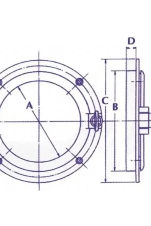 Ronde Patrijspoort 100mm - Messing Verchroomd Gereduceerde Prijs