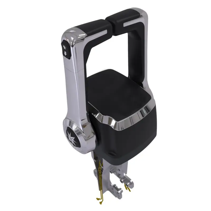 SeaStar Xtreme Dual Top Mount ControlChrome met Trim schakelaar Op = Op
